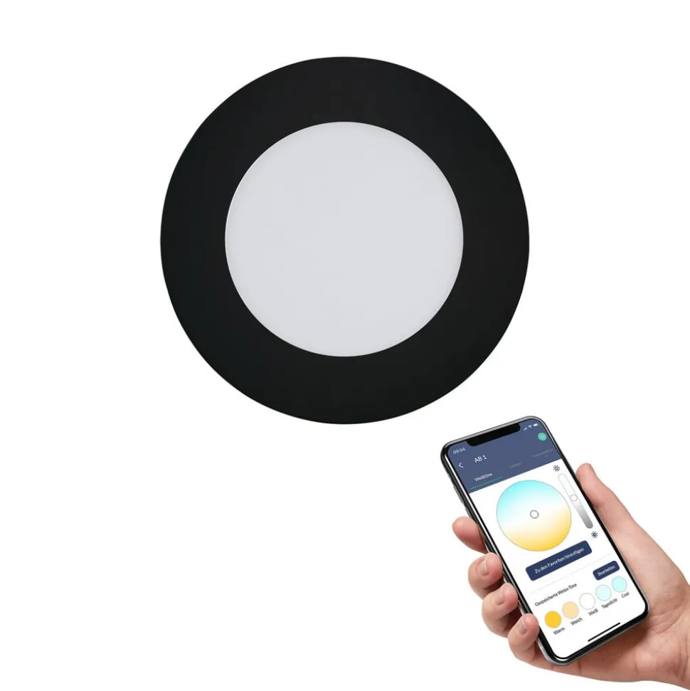 EGLO connect Fueva-Z innfelt armatur 12 cm, svart