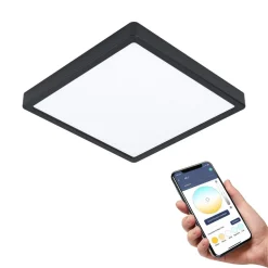 EGLO connect Fueva-Z taklampe 28x28cm sort