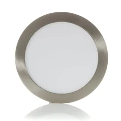 EGLO connect LED innfellingslampe Fueva-C, Ø 22,5 cm, nikkel