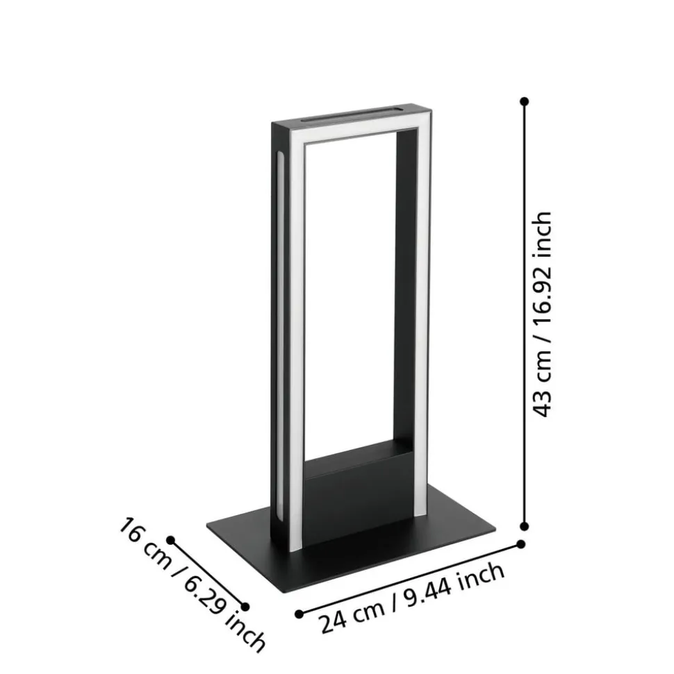 EGLO connect LED-bordlampe Savilanas-Z, svart, CCT