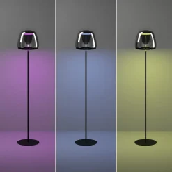 EGLO connect LED-gulvlampe Alfero-Z, RGB, CCT, svart