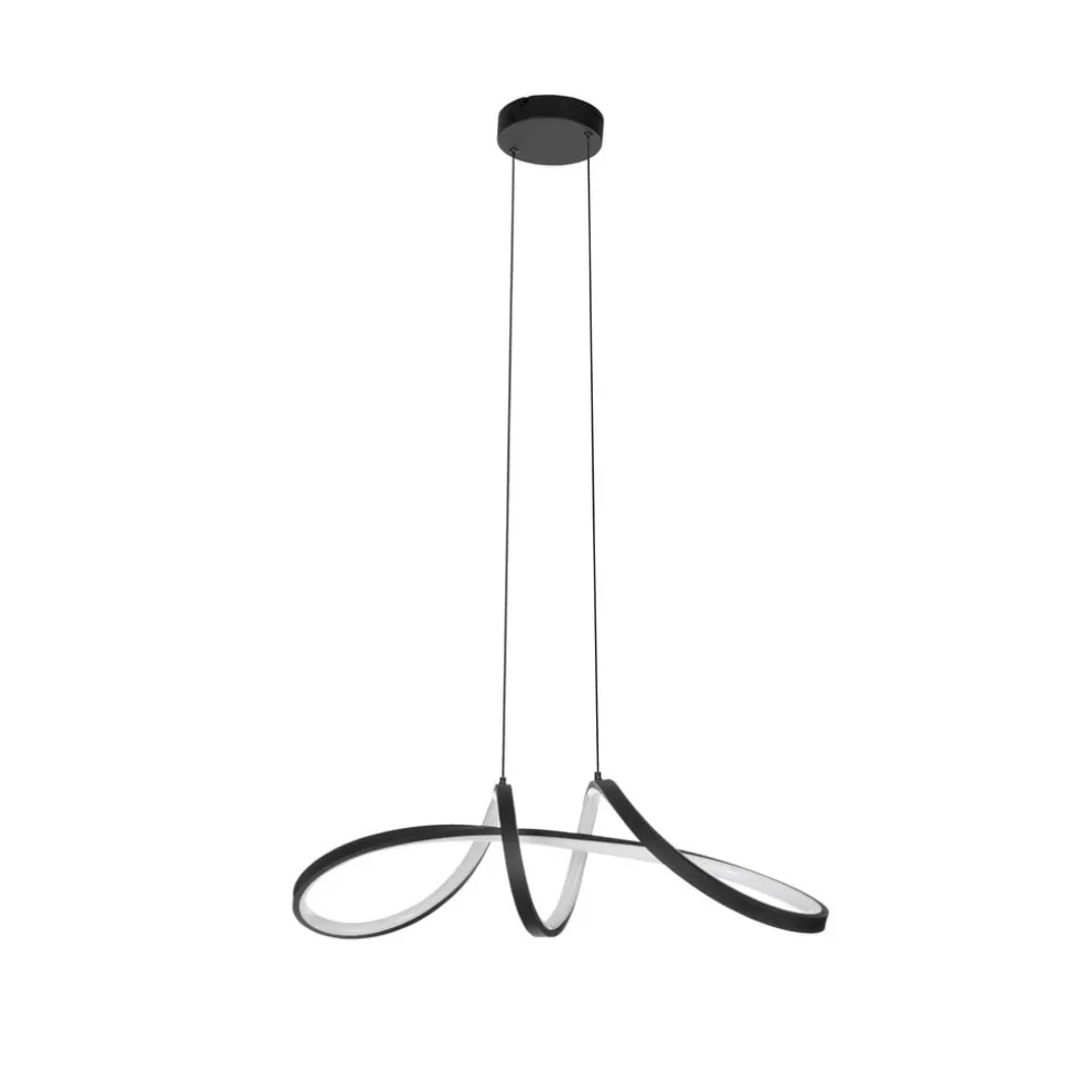 EGLO connect LED-hengelampe Calarossa-Z, svart, aluminium