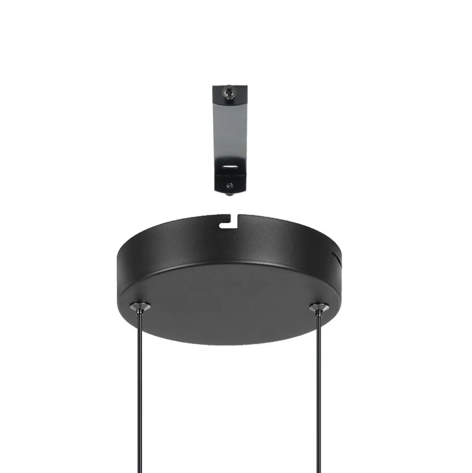 EGLO connect LED-hengelampe Calarossa-Z, svart, aluminium