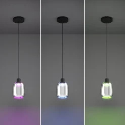 EGLO connect LED-hengelampe Molochio-Z, 1 lyskilde, svart