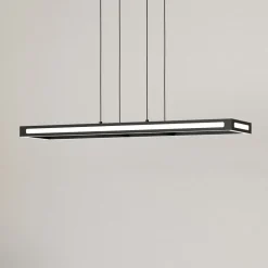 EGLO connect LED-hengelampe Savilanas-Z, 77 cm, svart