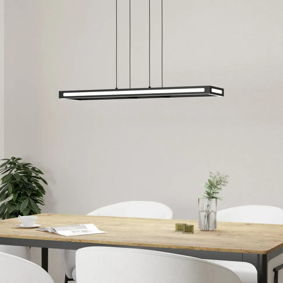 EGLO connect LED-hengelampe Savilanas-Z, 77 cm, svart