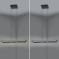 EGLO connect LED-hengelampe Savilanas-Z, 77 cm, svart