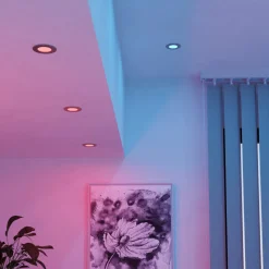 EGLO connect LED-innfellingslampe Fueva 6-Z, grå, 3-pak