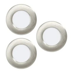 EGLO connect LED-innfellingslampe Fueva 6-Z, grå, 3-pak