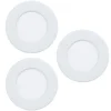 EGLO connect LED-innfellingslampe Fueva 6-Z, hvit, 3-pak