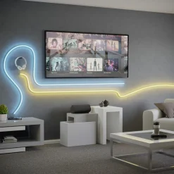 EGLO connect LED-stripe Neon Stripe-Z, 5 M., RGB, CCT, hvit