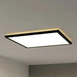 EGLO connect LED-taklampe Rovito-Z, svart, 50 x 50 cm