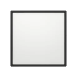 EGLO connect LED-taklampe Rovito-Z, svart, 50 x 50 cm