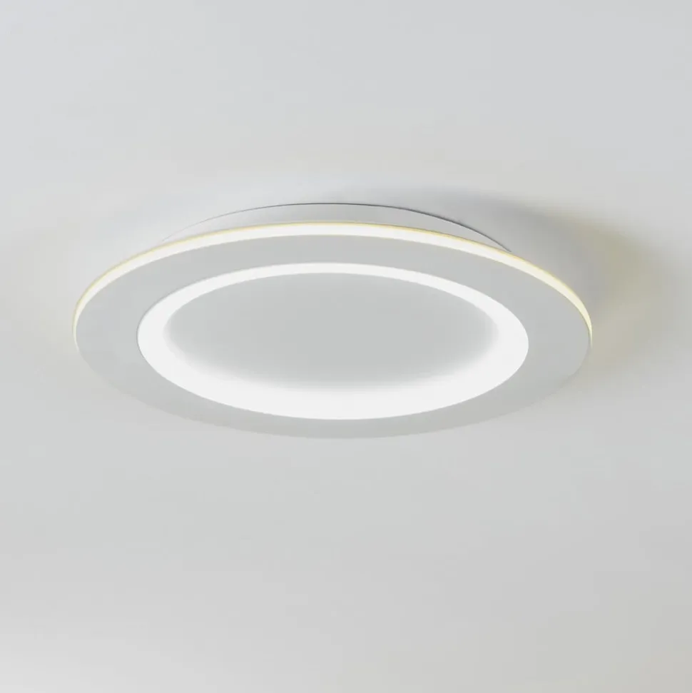 EGLO connect LED-taklampe Padrogiano-Z, Ø 45 cm, hvit