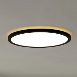 EGLO connect LED-taklampe Rovito-Z, svart, Ø 39 cm
