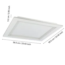 EGLO connect LED-taklampe Padrogiano-Z 1 lyskilde, 60 x 60 cm