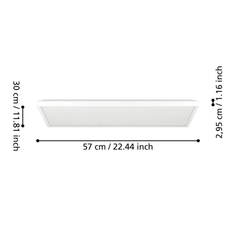 EGLO connect LED-taklampe Rovito-Z, hvit, 57 x 30 cm