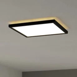 EGLO connect LED-taklampe Rovito-Z, svart, 29 x 29 cm