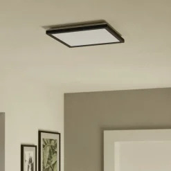 EGLO connect LED-taklampe Rovito-Z, svart, 29 x 29 cm