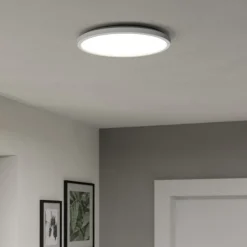 EGLO connect LED-taklampe Rovito-Z, hvit, Ø 30 cm