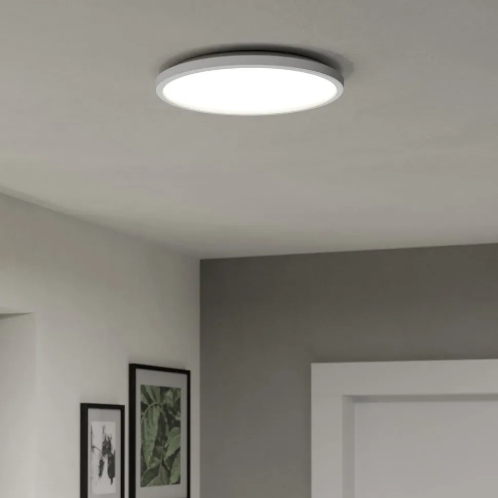 EGLO connect LED-taklampe Rovito-Z, hvit, Ø 30 cm