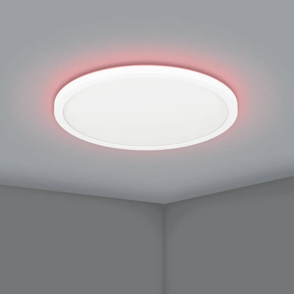 EGLO connect LED-taklampe Rovito-Z, hvit, Ø 30 cm