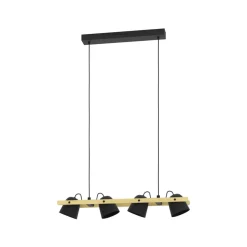 EGLO connect LED-taklampe Hornwood-Z, 4 lyskilder, svart