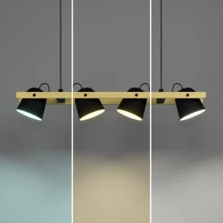 EGLO connect LED-taklampe Hornwood-Z, 4 lyskilder, svart