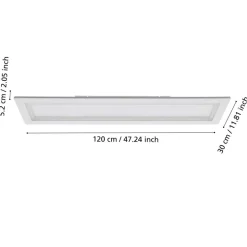 EGLO connect LED-taklampe Padrogiano-Z 1 lyskilde, 120 x 30 cm