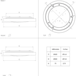EGLO connect Montemorelos-Z, RGBW, svart, Ø42cm