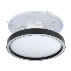 EGLO connect Montemorelos-Z, RGBW, svart, Ø42cm