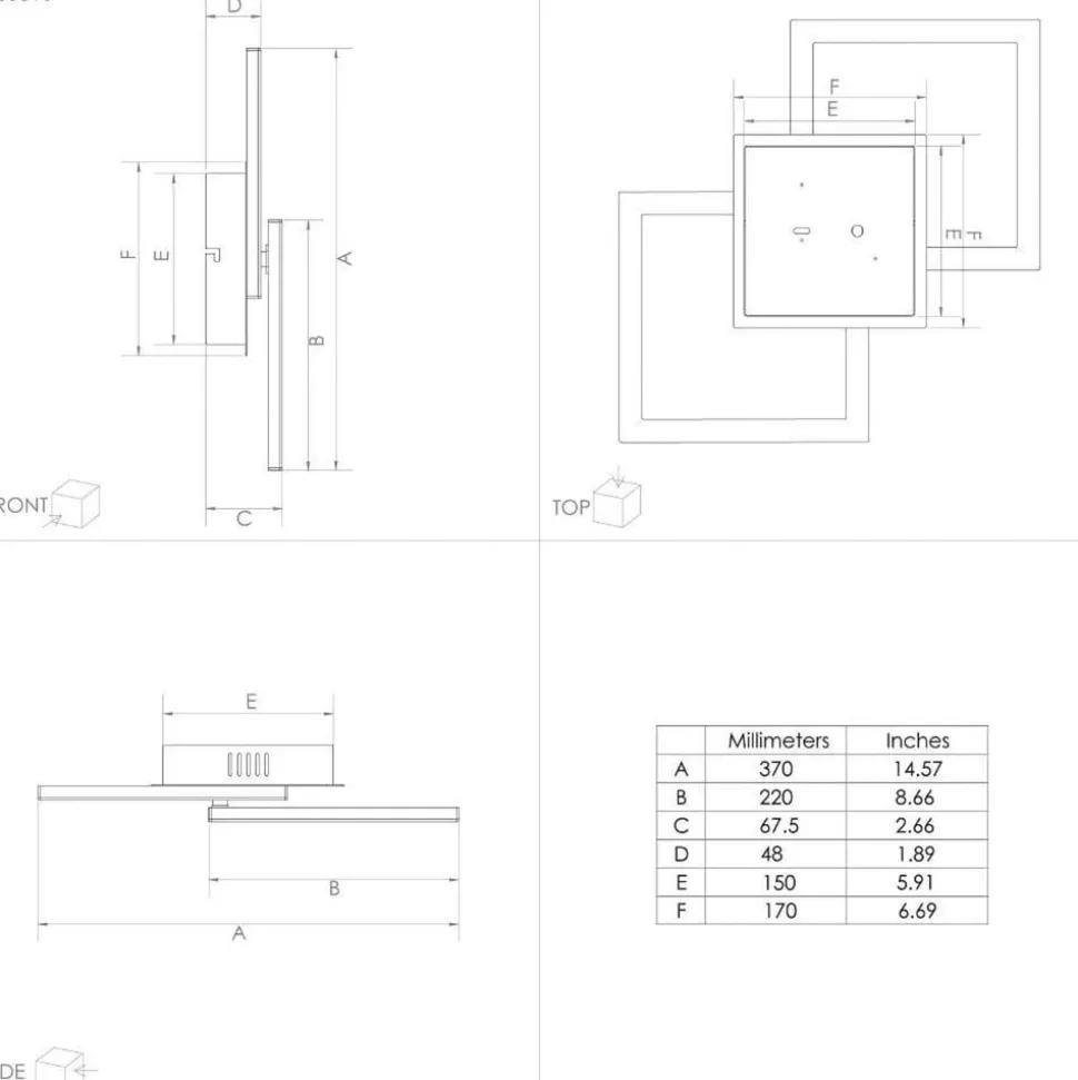 EGLO connect Paranday-Z LED-taklampe 2 lk 52cm