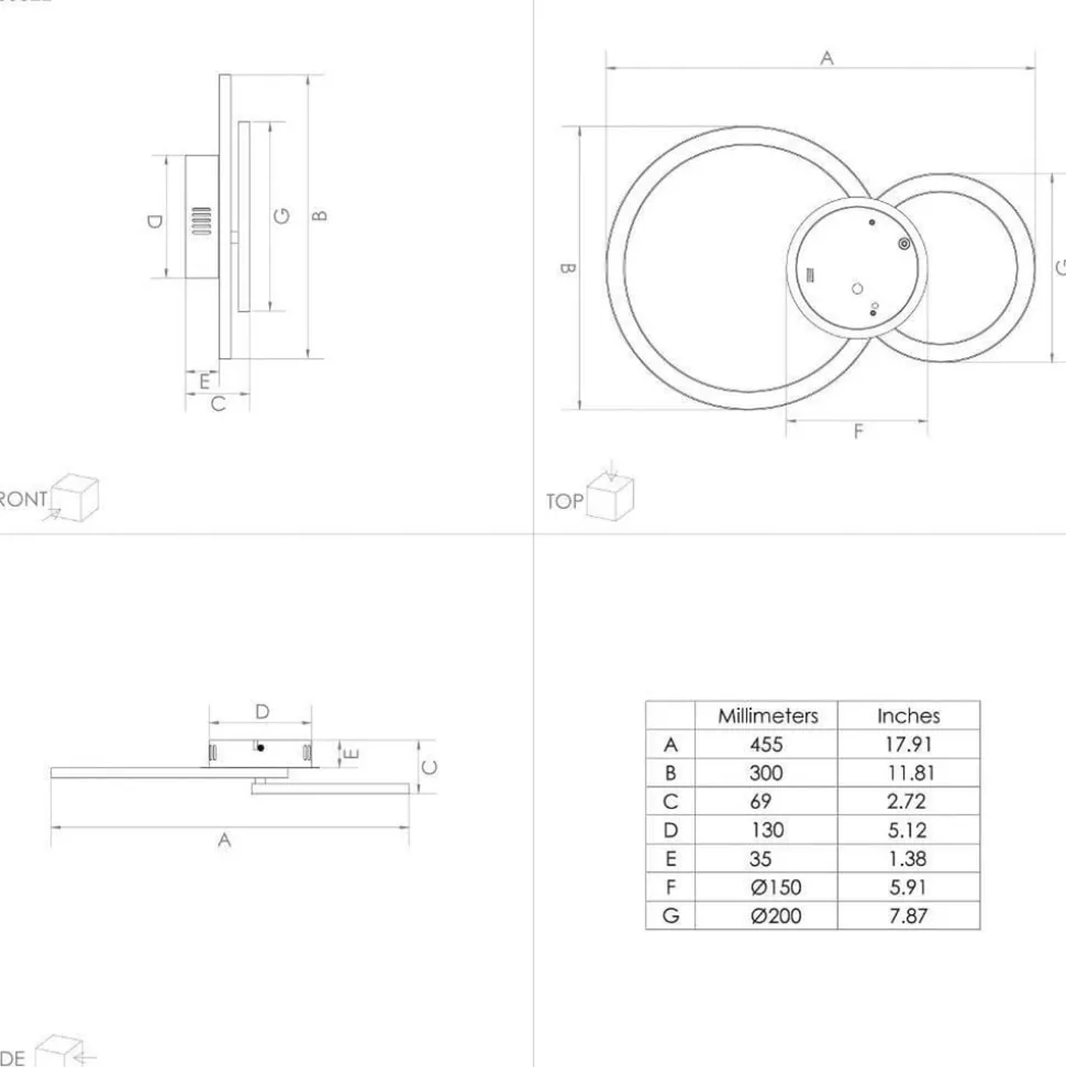 EGLO connect Parrapos-Z LED-taklampe, 2 lyskilder