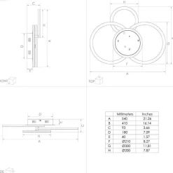 EGLO connect Parrapos-Z LED-taklampe, 3 lyskilder
