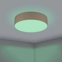 EGLO connect Romao-Z LED-taklampe, Ø57cm, taupe