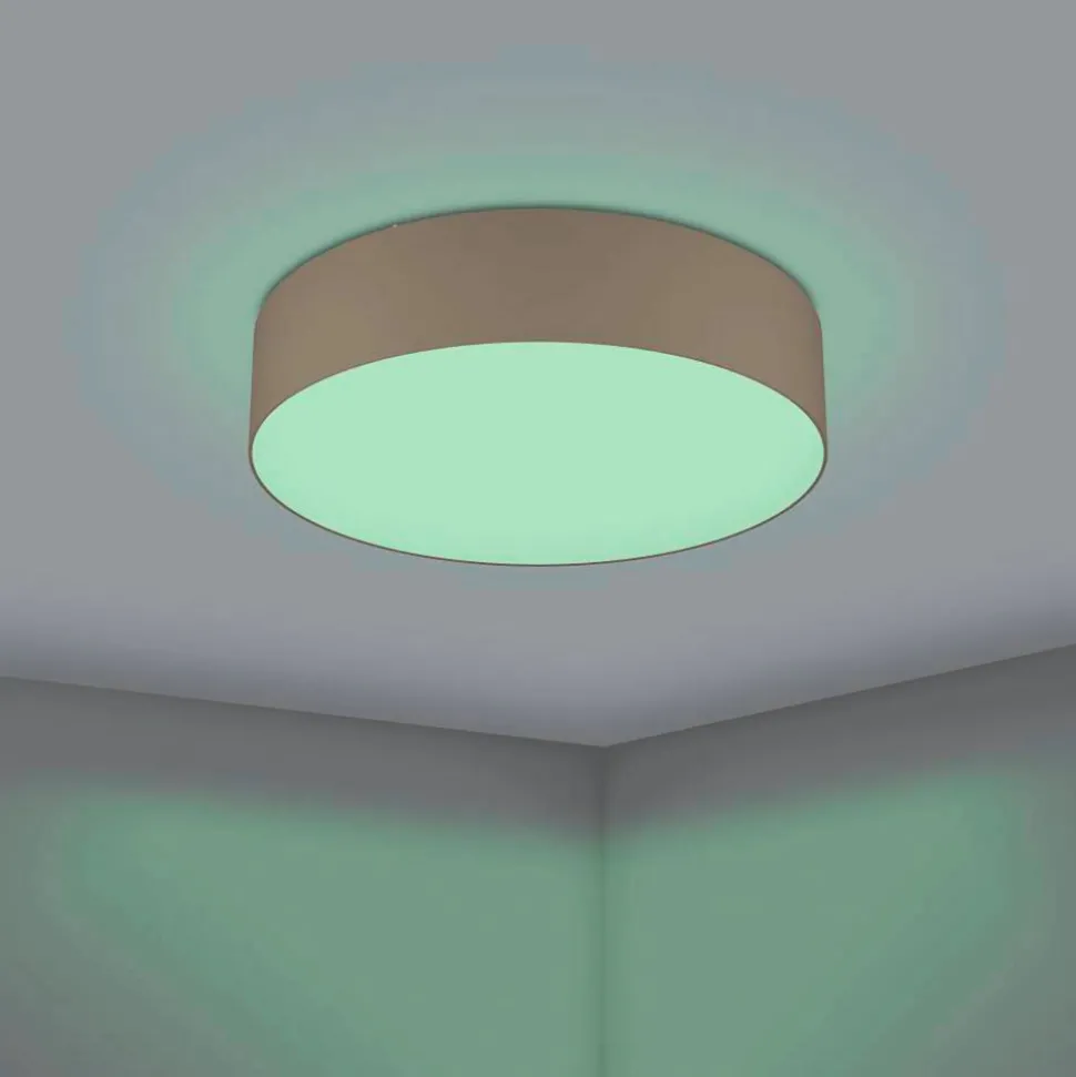 EGLO connect Romao-Z LED-taklampe, Ø57cm, taupe