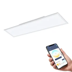 EGLO connect Salobrena-Z LED-taklampe, 120x30cm, hvit