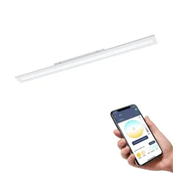EGLO connect Salobrena-Z LED-taklampe, 120x10cm, hvit