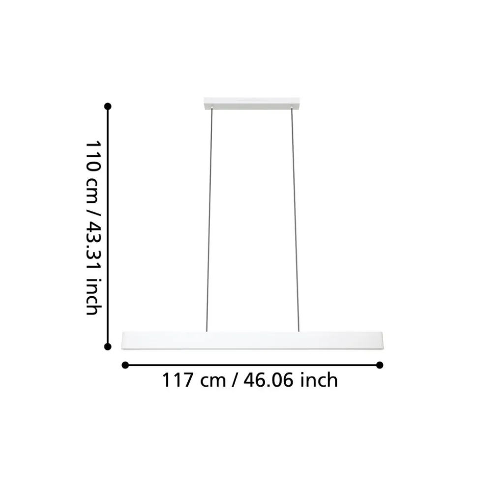 EGLO connect Smart LED-hengelampe Andreas-Z, grå, stål