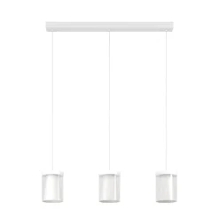 EGLO connect Smart LED-hengelampe Chiusello-Z, hvit, metall