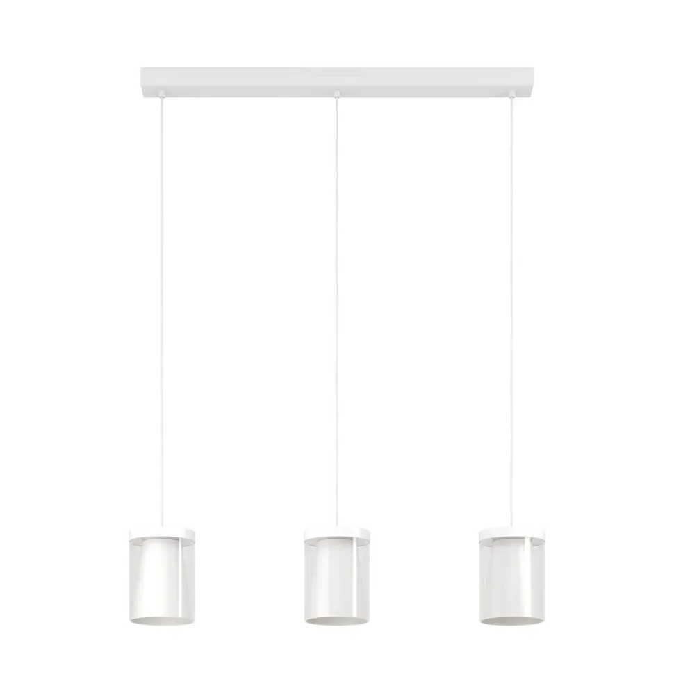 EGLO connect Smart LED-hengelampe Chiusello-Z, hvit, metall