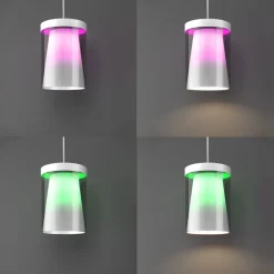 EGLO connect Smart LED-hengelampe Chiusello-Z, hvit, metall