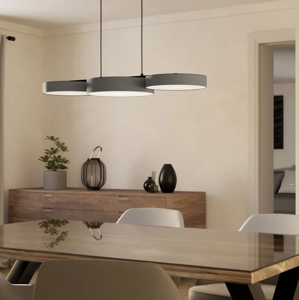 EGLO connect Smart LED-hengelampe Barbano-Z, grå