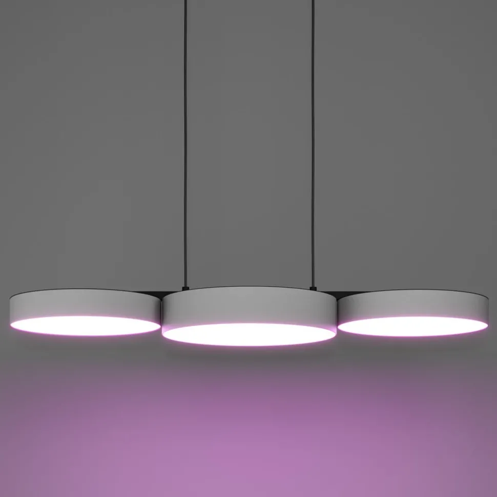 EGLO connect Smart LED-hengelampe Barbano-Z, grå