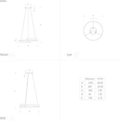 EGLO connect Smart LED-hengelampe Andabaia-Z, svart