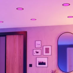 EGLO connect Smart LED-innfellingslampe Fueva 6-Z, grå, Ø 16 cm