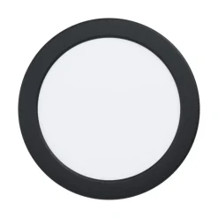 EGLO connect Smart LED-innbyggingslampe Fueva 6-Z, svart, Ø16cm