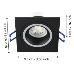 EGLO connect Smart LED-lampe Carosso-Z, 9 x 9 cm, svart