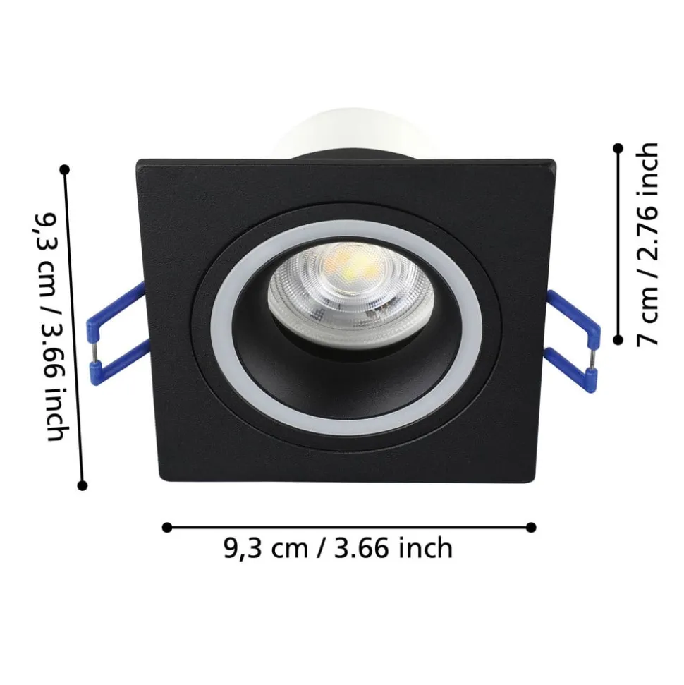 EGLO connect Smart LED-lampe Carosso-Z, 9 x 9 cm, svart