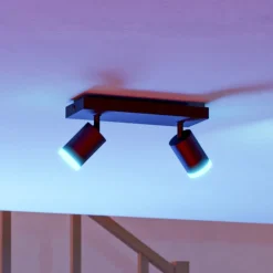 EGLO connect Smart LED-spot Melitello-Z, 2 lyskilder, svart